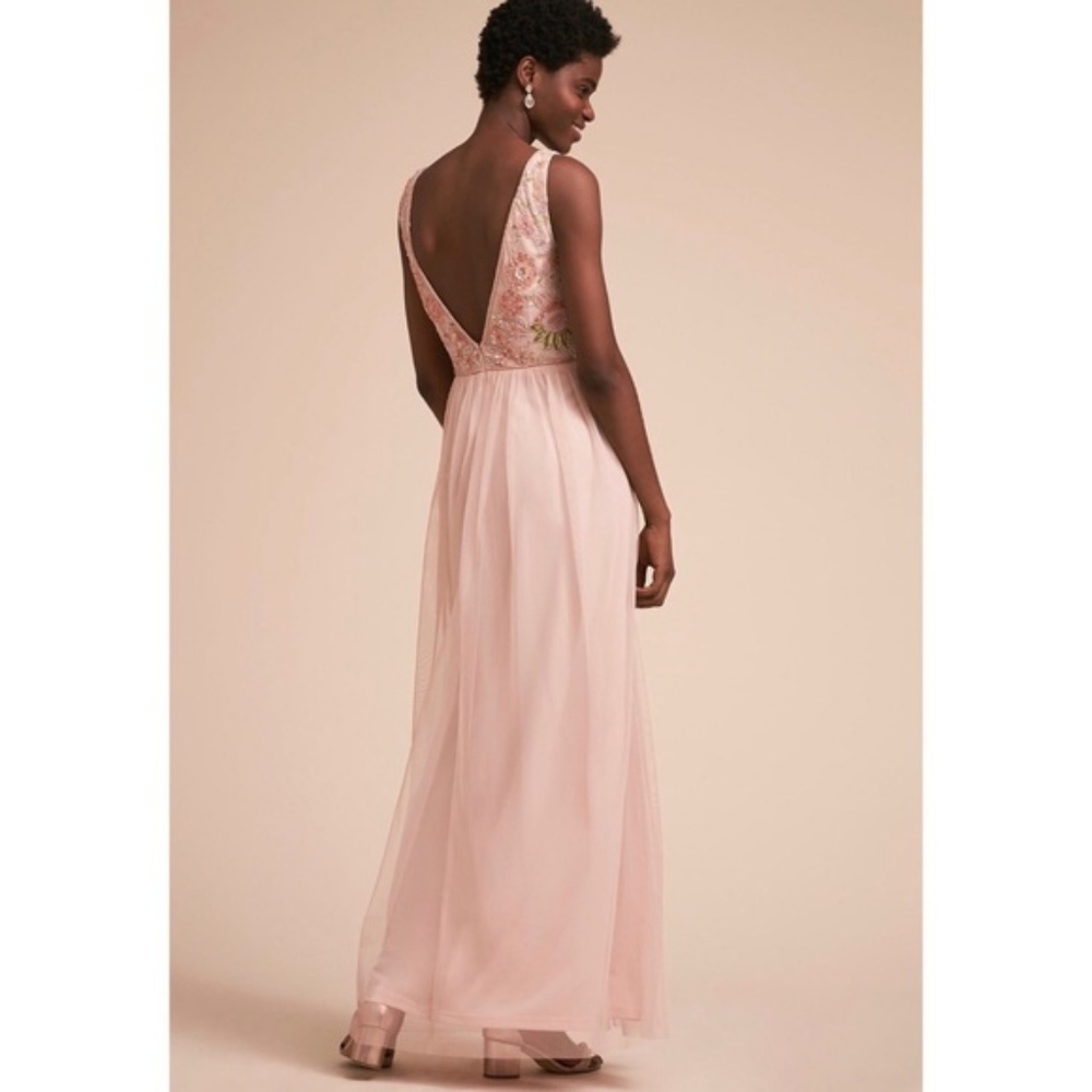 BHLDN Hibiscus floral wedding gown Dress new size 16 new with tag nwt - Picture 4 of 10